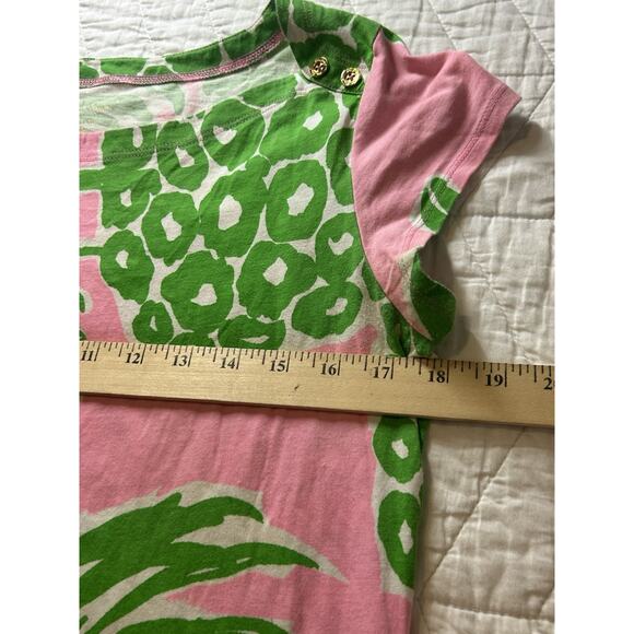 Lilly Pulitzer Loren Pink Pout Flamenco Pineapple Dress Size Medium Women - Picture 6 of 8